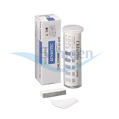Advantec Chlorine Test Papers(크로린 시험지), 10-50ppm
